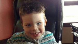 Lane Graves, 2, is pictured in a recent photo. The boy and his family were visiting Walt Disney World in Orlando, Fla., when he was dragged by an alligator into a lagoon at the resort the night of June 14. The boy's body was found June 15. The Graves family belongs to St. Patrick's Catholic Parish in Elkhorn, Neb. (CNS photo/Orange County Sheriff's office)