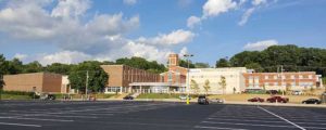 A 100,000 square foot addition and renovation of the high school highlight the changes at St. Mary’s Springs Academy, Fond du Lac. A $26 million campaign funded the new K-12 consolidated campus which opened this fall. The school has $1 million of its goal remaining to be raised which will raise funds for the completion of the new central worship space, “The Chapel of St. Mary, Our Lady of the Ledge.” (Catholic Herald photo by Colleen Jurkiewicz) 