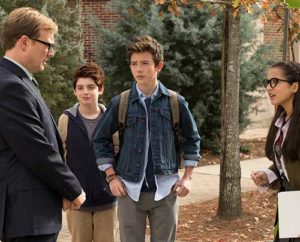 Andrew Daly, Thomas Barbusca, Griffin Gluck and Isabela Moner star in a scene from the movie “Middle School: The Worst Years of My Life.” The Catholic News Service classification is A-III – adults. The Motion Picture Association of America rating is PG – parental guidance suggested. Some material may not be suitable for children. (CNS photo/CBS Films)