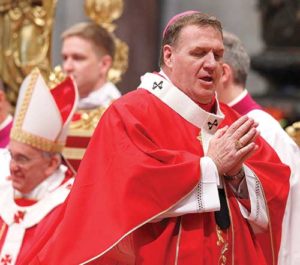 Cardinal-designate Joseph W. Tobin of Indianapolis is pictured in a 2013 photo at the Vatican. Pope Francis has accepted the resignation of Archbishop John J. Myers of Newark, N.J., and named Cardinal-designate Tobin to succeed him. (CNS photo/Paul Haring)