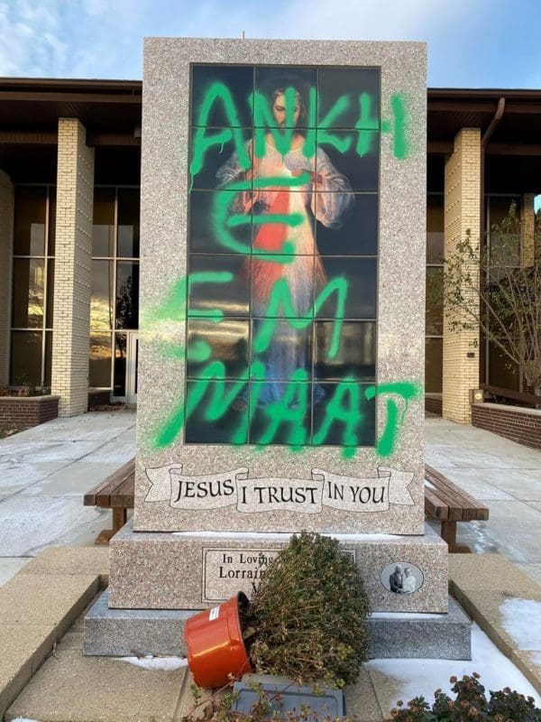 Divine Mercy Image Defaced at Kenosha Church Catholic Herald